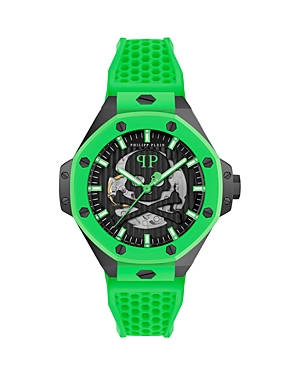 Shop Philipp Plein Plein $keleton Royal Watch, 46mm In Black/green