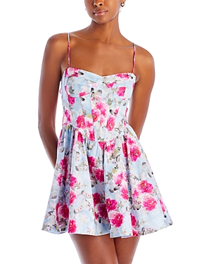 Shop Bardot Elsie Corset Mini Dress In Garden Floral