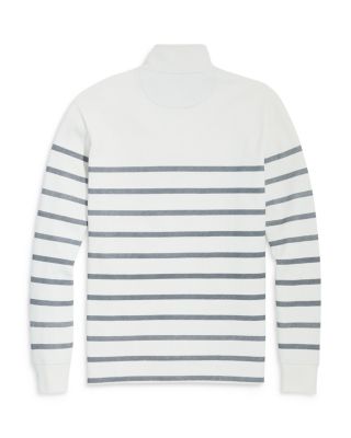Breton Striped Quarter Zip Sweater 