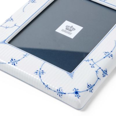 Blue Fluted Plain Picture Frame, 4" x 6"