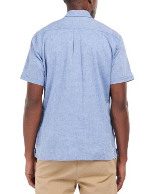 Nelson Tailored Fit Short Sleeve Button Down Shirt