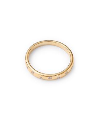 Diamond Band in 14K Yellow Gold, 0.10 tcw