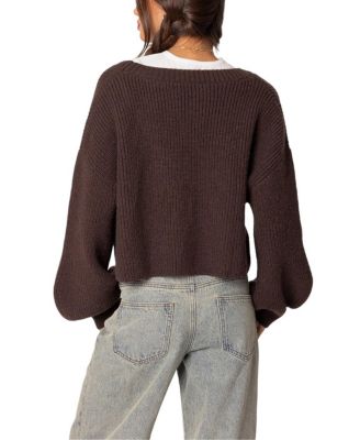 Sabrina Chunky Knit Cropped Cardigan