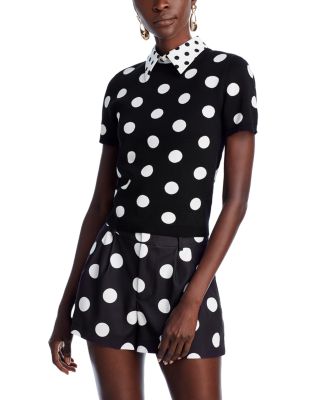 Alice and olivia clearance polka dot top