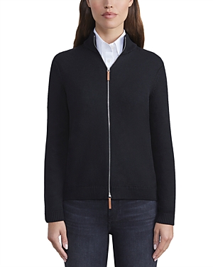 Shop Lafayette 148 Fitted Bomber Jacket In Black