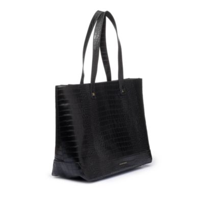 The Croc Embossed Faux Leather Tote