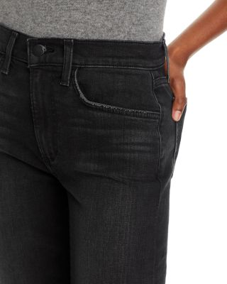 The Callie High Rise Crop Bootcut Jeans in Delphine