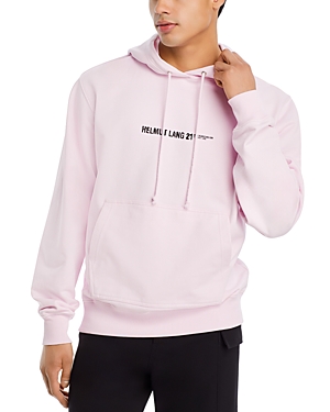 Shop Helmut Lang French Terry Stencil Hoodie In Cherry Blossom
