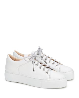 Women s Crystal Lace Up Platform Sneakers