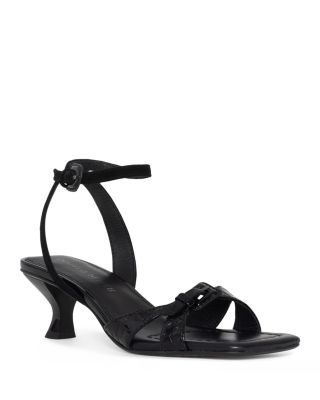 Donald Pliner - Women's Croc Embossed Kitten Heel Sandals