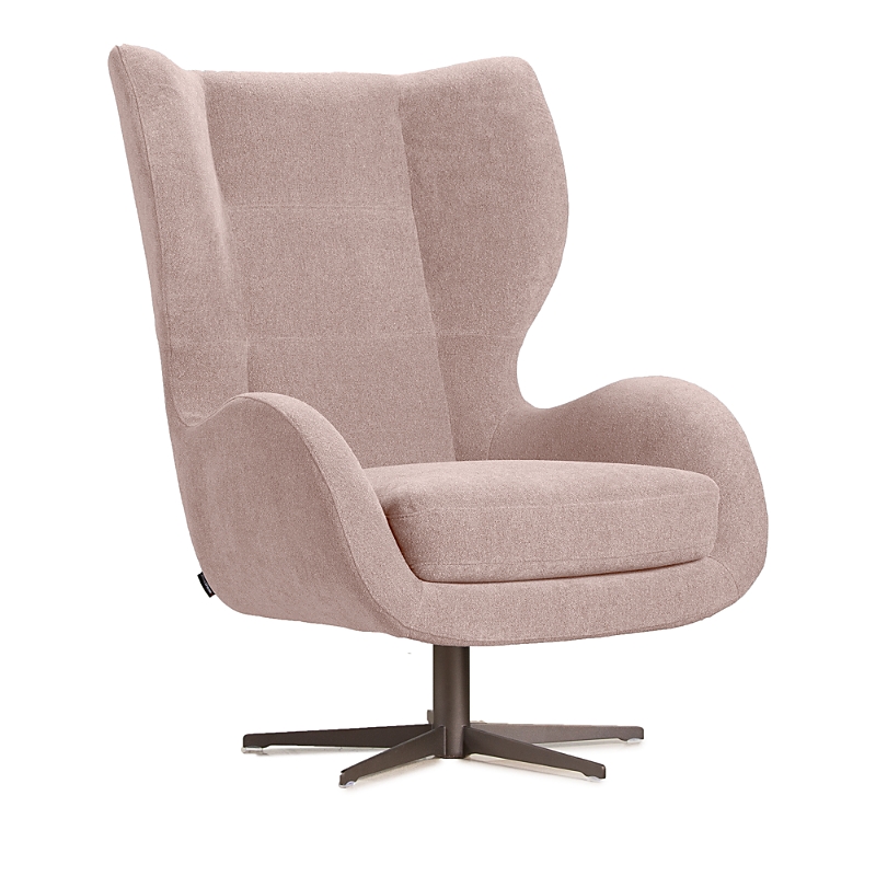 Giuseppe Nicoletti Capitano Swivel Chair In Capriccio Rosa