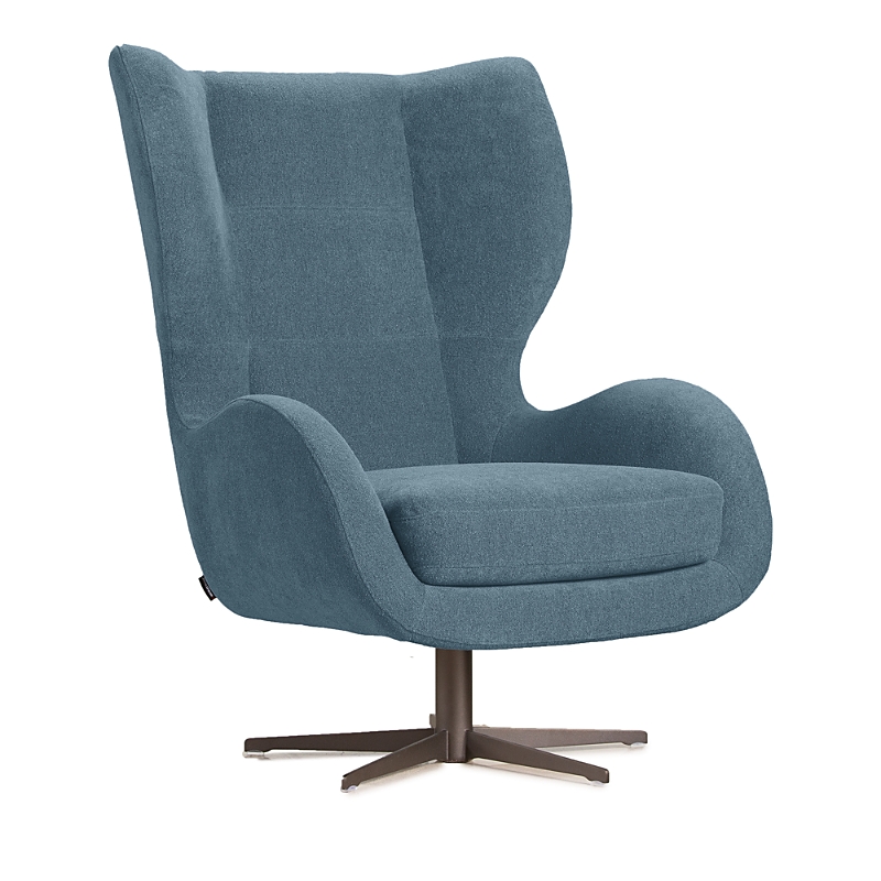 Giuseppe Nicoletti Capitano Swivel Chair In Capriccio Celeste