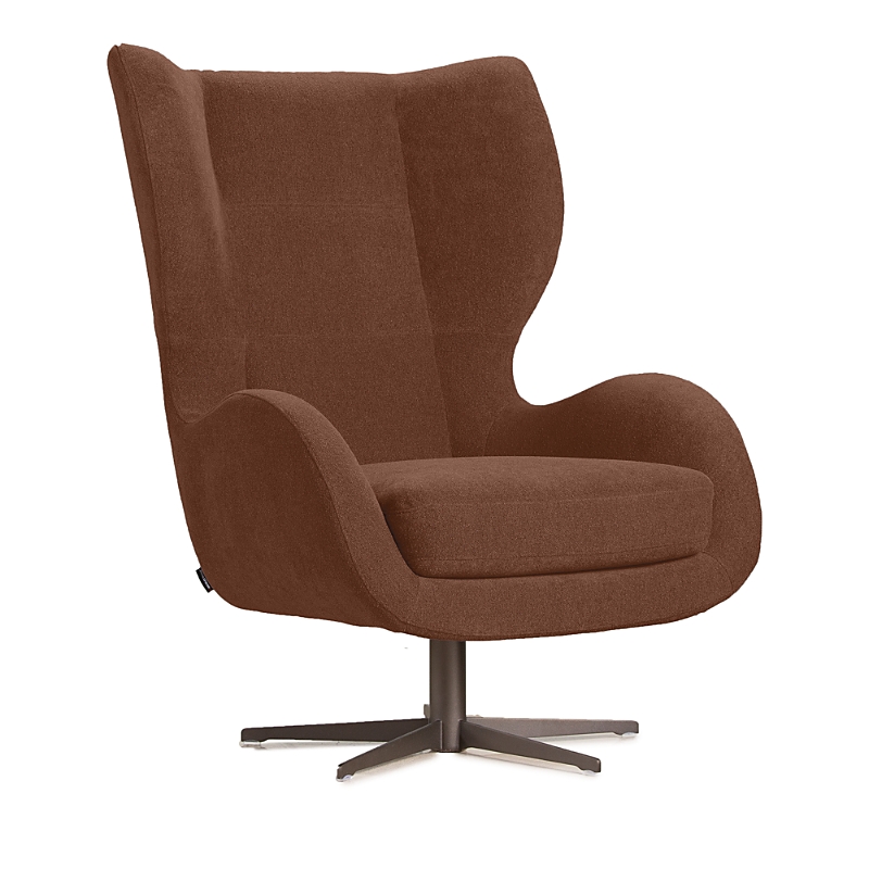 Giuseppe Nicoletti Capitano Swivel Chair In Capriccio Ocra
