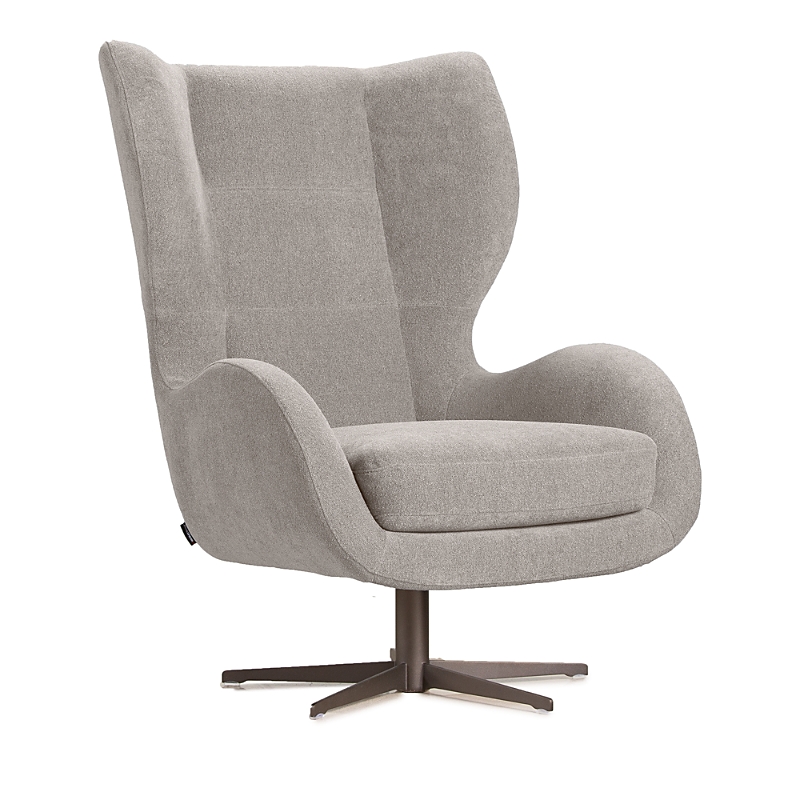 Giuseppe Nicoletti Capitano Swivel Chair In Capriccio Tortora
