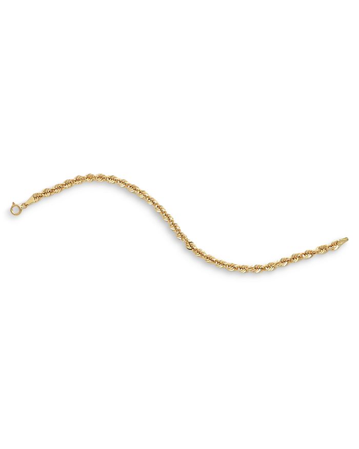 Bloomingdale's 14K Yellow Gold Sparkle Torchon Mirror Link Bracelet