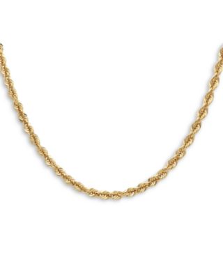 Bloomingdale's Fine Collection Sparkle Torchon Mirror Link Chain Necklace in 14K Yellow Gold, 18