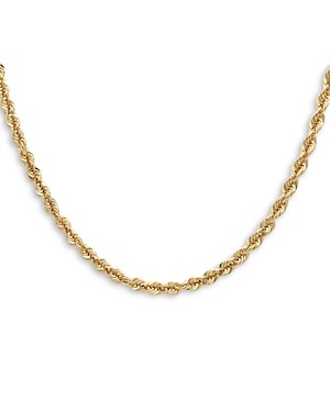 Bloomingdale's Sparkle Torchon Mirror Link Chain Necklace In 14k Yellow Gold, 18