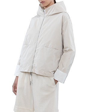 Shop Peserico Overall Jacket In Venetian Stucco