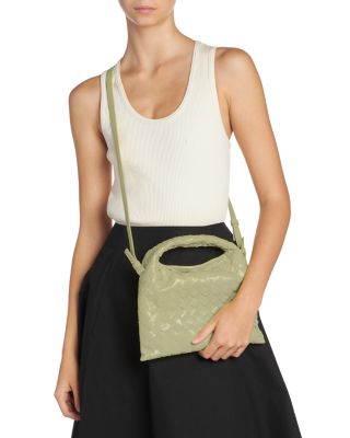 Mini Hop Intrecciato Leather Shoulder Bag