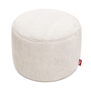 Shop Fatboy Point Ribbed Cord Pouf In Cream