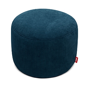 Shop Fatboy Point Ribbed Cord Pouf In Deep Blue