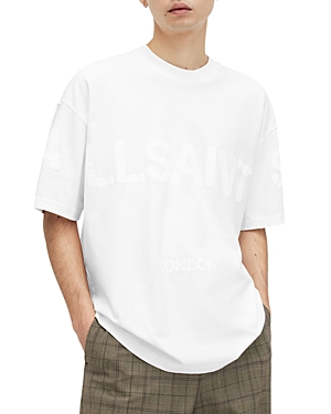 Allsaints Biggy Oversized Crew Neck T-shirt In Optic White
