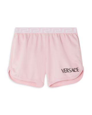 Versace - Girls' Greca Embroidered Fleece Shorts - Big Kid