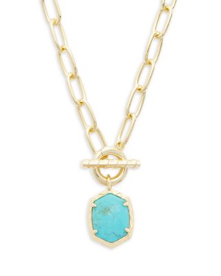 Kendra Scott - Daphne Link & Chain Pendant Necklace in 14K Gold Plated, 18"