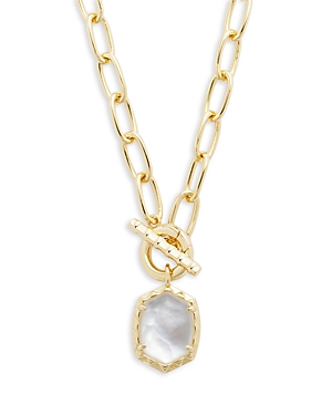 Kendra Scott Daphne Link & Chain Pendant Necklace in 14K Gold Plated, 18