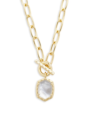 KENDRA SCOTT DAPHNE LINK & CHAIN PENDANT NECKLACE IN 14K GOLD PLATED, 18