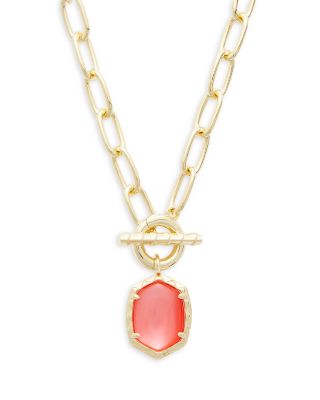 Kendra Scott Daphne Link & Chain Pendant Necklace in 14K Gold Plated, 18