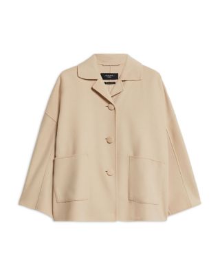 ジャケット Weekend Max Mara CARELLA - Wool drap crop coat Weekend Max Mara Carella - Wool Drap Crop Coat – BALTINI
