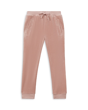 Shop Reiss Girls' Hattie Jr Velour Sweatpants - Little Kid In Pink