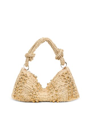 Cult Gaia - Hera Beaded Raffia Nano Shoulder Bag