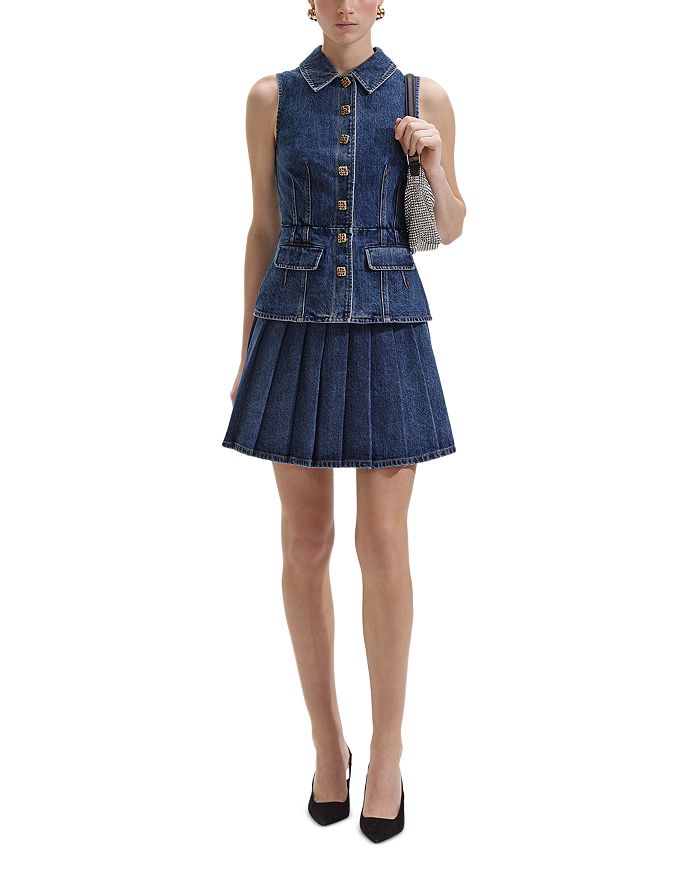 CASUAL POLISHED DENIM MINI DRESS