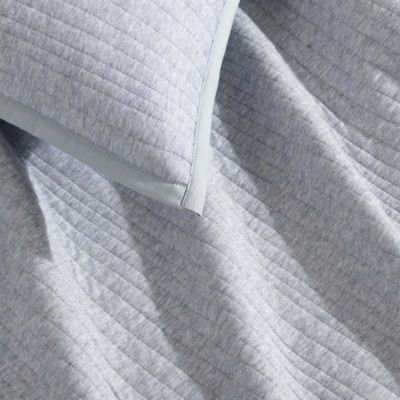 Modern Ribbed Jersey 3 Piece Duvet Cover Set, King
