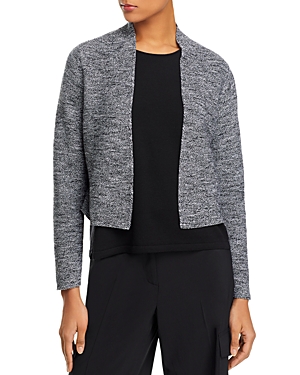 Shop Eileen Fisher Cropped Cardigan In Black