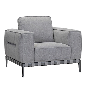 Shop Bloomingdale's Rocco Fabric Chair - 100% Exclusive In Textured Dove Grey