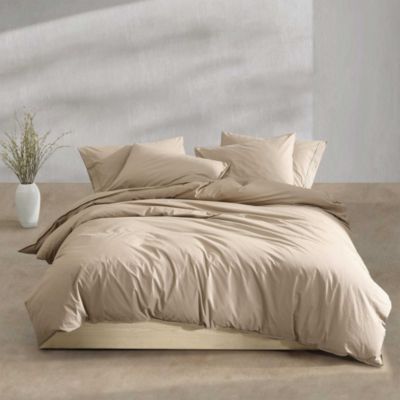 Calvin Klein - Washed Percale 3 Piece Duvet Cover Set, Queen