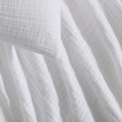 Washed Texture Cotton Jacquard Comforter Set, King