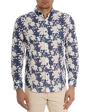 Shop Robert Graham Dominus Printed Long Sleeve Button Front Shirt In Multi