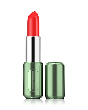 Shop Clinique Pop Satin Longwear Lipstick In Poppy Pop