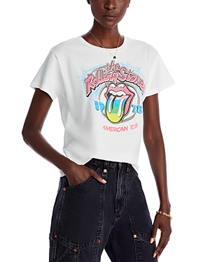 Shop Daydreamer Rolling Stones Graphic Tee In Vintage White