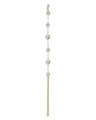 Cult Gaia - Andie Imitation Pearl Station Choker Necklace, 17"