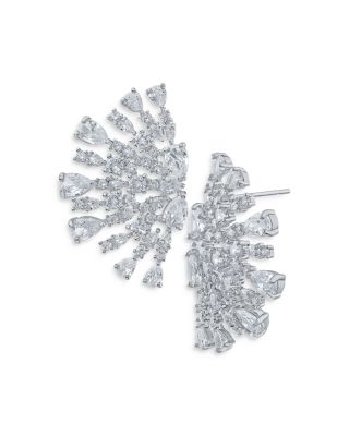 Kenneth Jay Lane - Half Circle Cluster Earrings