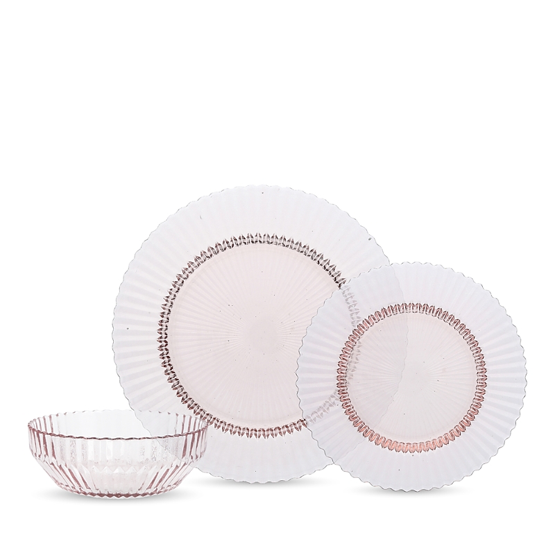 Fortessa Archie 12-piece Pink Dinnerware Set In Pink
