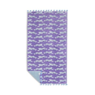 Leaping Leopard Beach Towel