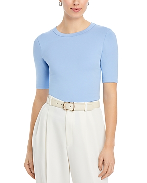 Hugo Boss Slim-fit T-shirt In A Stretch-modal Blend In Light Blue