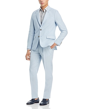 Shop Paul Smith Soho Linen Extra Slim Fit Suit In Powder Blue