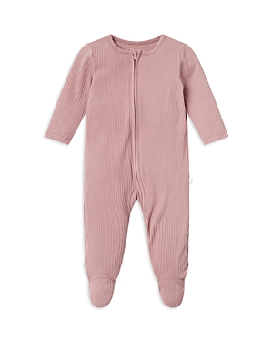 Shop Mori Unisex Clever Zip Footie Pajamas - Baby In Rose